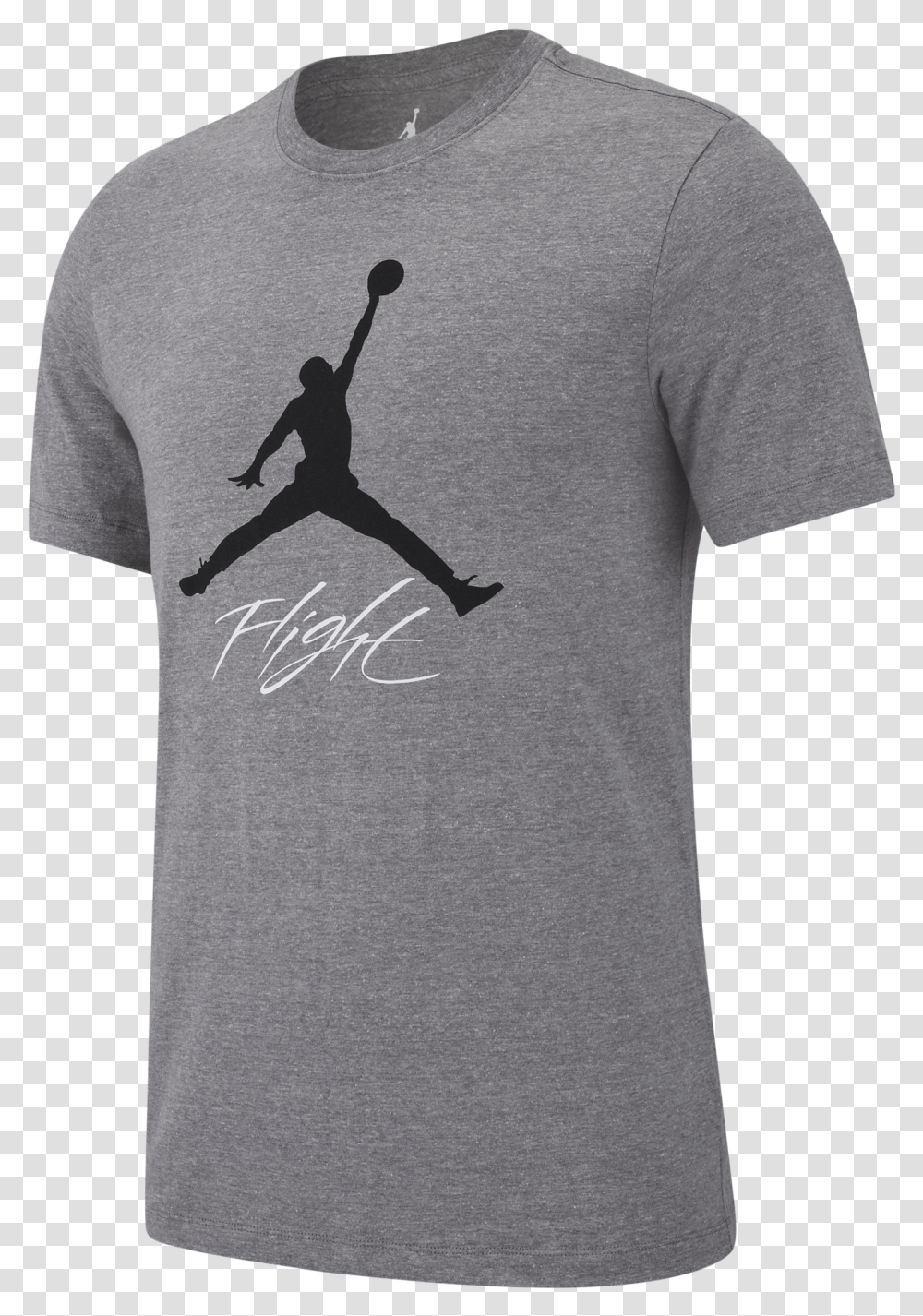 Jordan Jumpman Jordan Flight T Shirt Grey, Apparel, T-Shirt, Sleeve Transparent Png