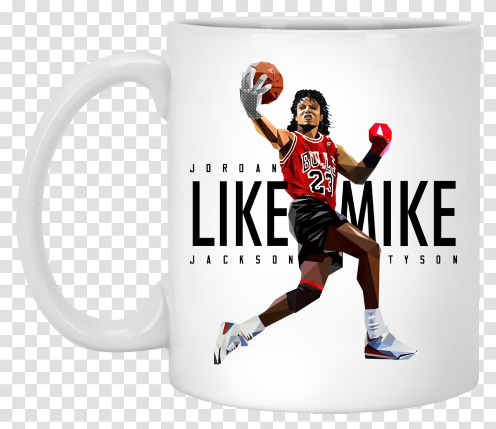 Jordan Like Mike Jackson Tyson Coffee Mug Jordan Like Mike Jackson Tyson T Shirt, Person, Human, Coffee Cup, People Transparent Png