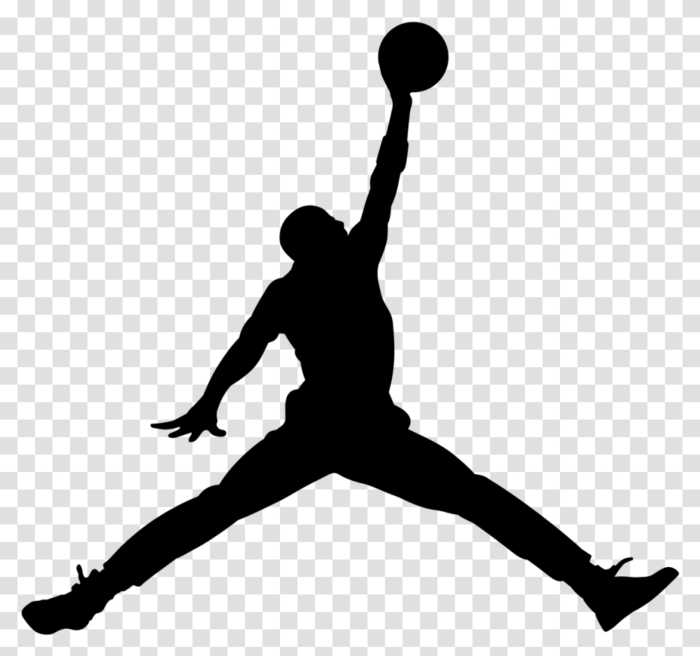 Jordan Logo Jumpman Nike Air Jordan Logo, Gray Transparent Png