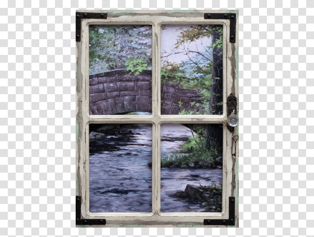 Jordan Pond Window By Nature Artist Jack Paluh Window, Plant, Brick, Picture Window, Flower Transparent Png