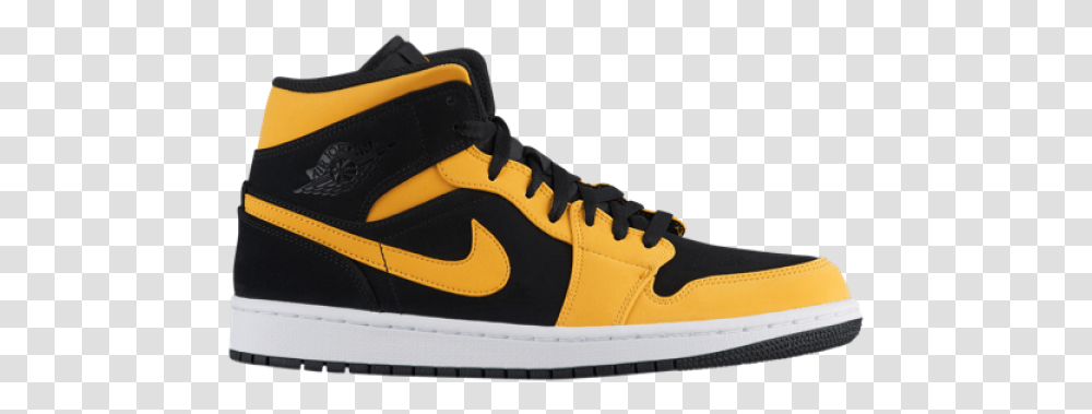 Jordan Retro 1 Yellow, Shoe, Footwear, Apparel Transparent Png