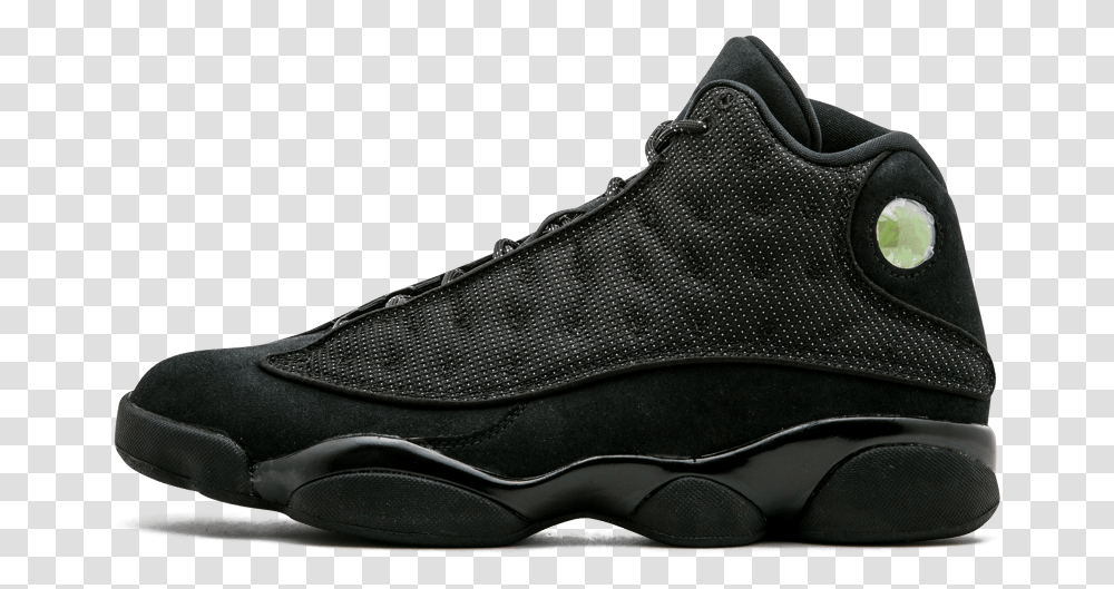 Jordan Retro 13 Black Leather, Shoe, Footwear, Apparel Transparent Png