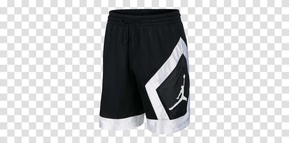 Jordan Shorts Black And White, Apparel Transparent Png