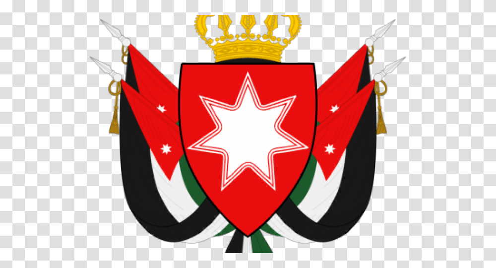 Jordania Clipart Jordan Flag, Star Symbol, Emblem Transparent Png