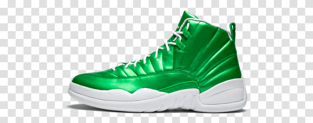 Jordans 12 2019 Green, Shoe, Footwear, Apparel Transparent Png