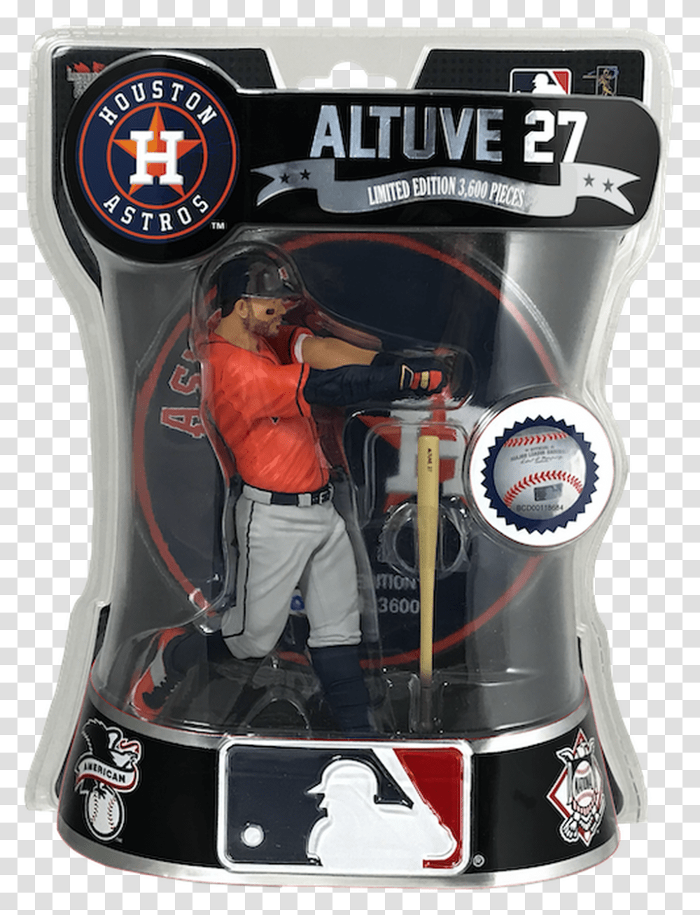 Jose Altuve Limited Edition 2019 Mlb Mlb Baseball Action Figures, Person, Helmet, People Transparent Png