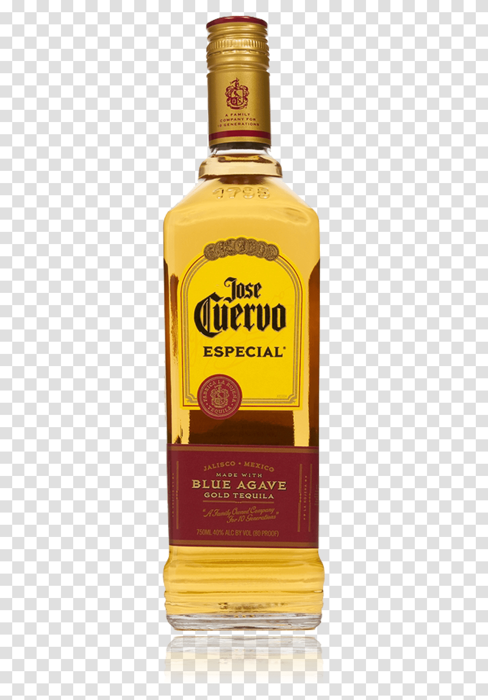 Jose Cuervo Blue Agave Gold, Liquor, Alcohol, Beverage, Drink Transparent Png