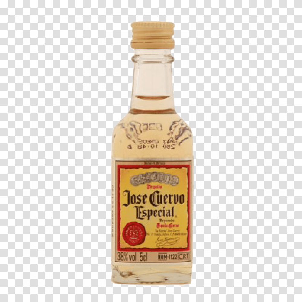 Jose Cuervo Tequila 5cl Tequila Bottle No Background, Liquor, Alcohol, Beverage, Drink Transparent Png