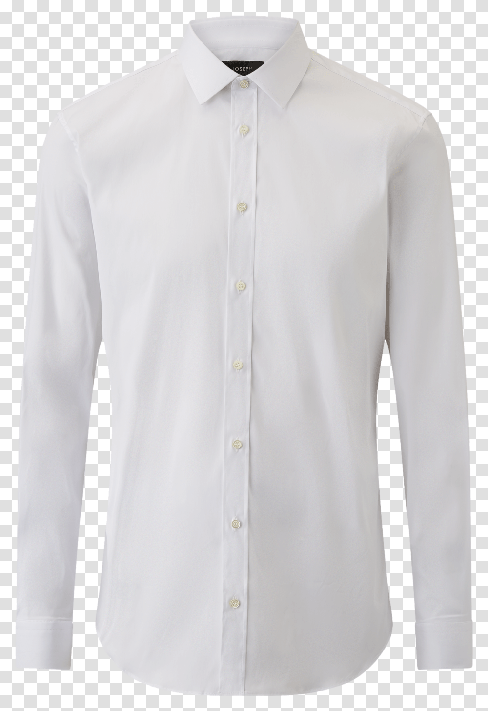 Joseph Jim Poplin Stretch Shirt In White Formal Wear, Apparel, Sleeve, Long Sleeve Transparent Png