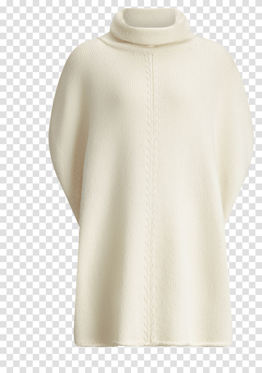 Joseph Poncho Wool Cashmere Knit In Ecru, Apparel, Sleeve, Person Transparent Png