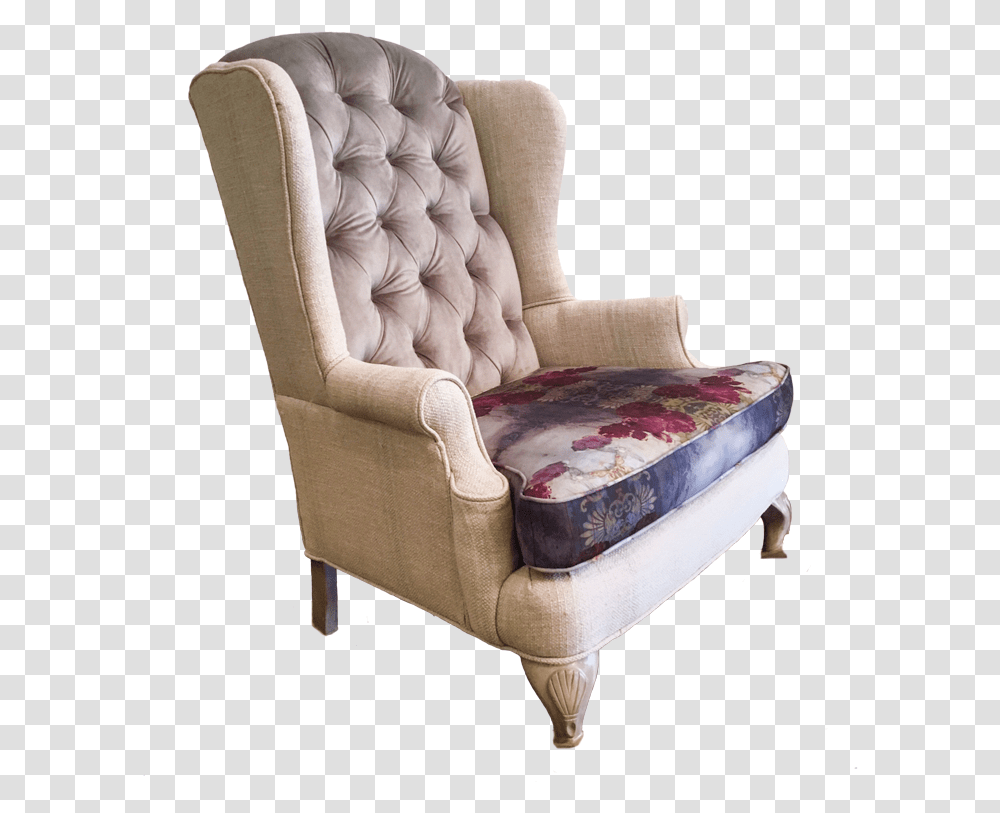 Josephine Chair Modern Floral With Lilac Purple Magenta Club Chair, Furniture, Armchair Transparent Png