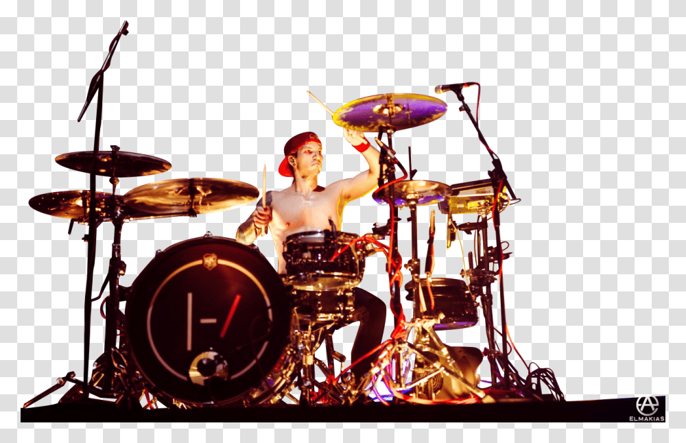 Josh Dun Drums, Musician, Person, Musical Instrument, Drummer Transparent Png