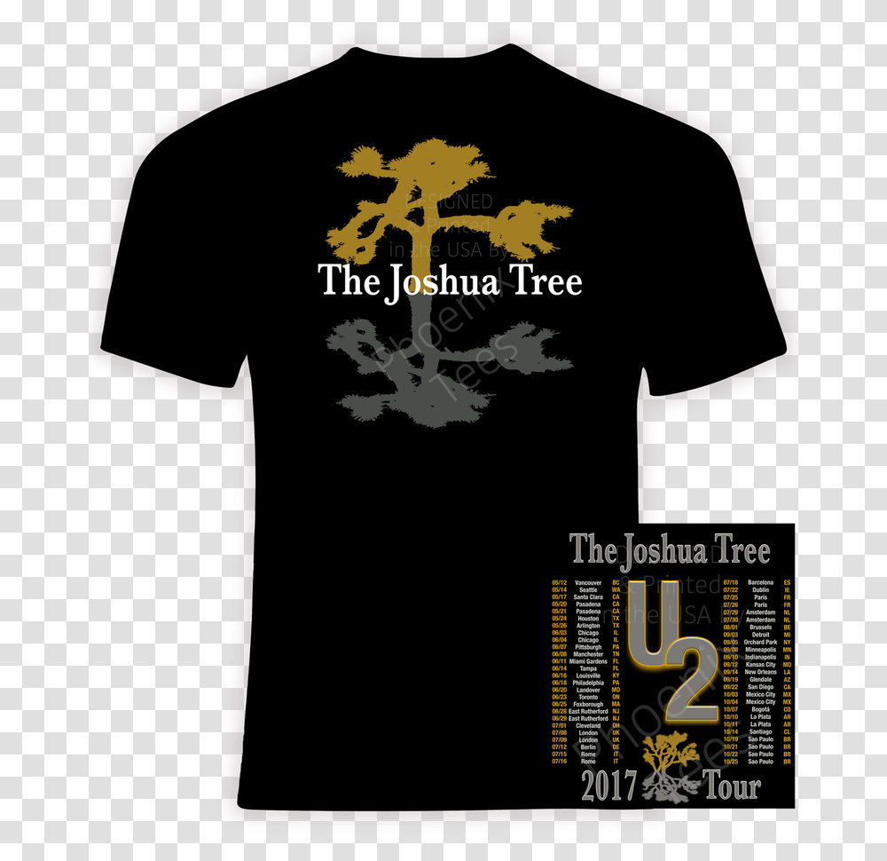 Joshua Tree T Shirtphoenix Teez Joshua Tree U2 Tee Shirt, Clothing, Apparel, T-Shirt, Symbol Transparent Png