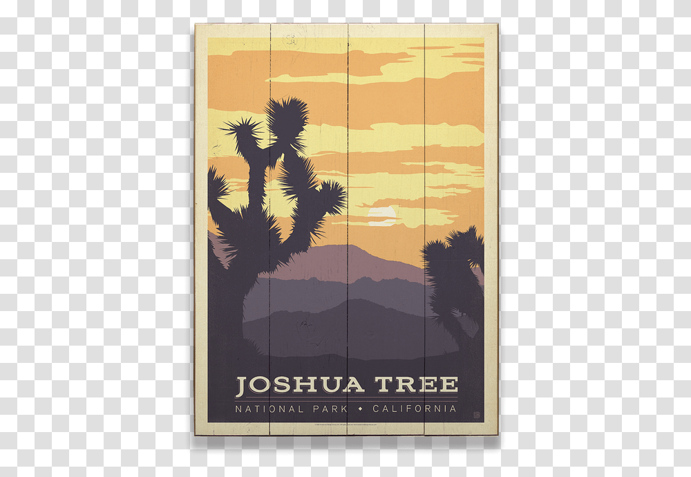 Joshua Tree Vintage Poster, Advertisement, Flyer, Paper, Brochure Transparent Png