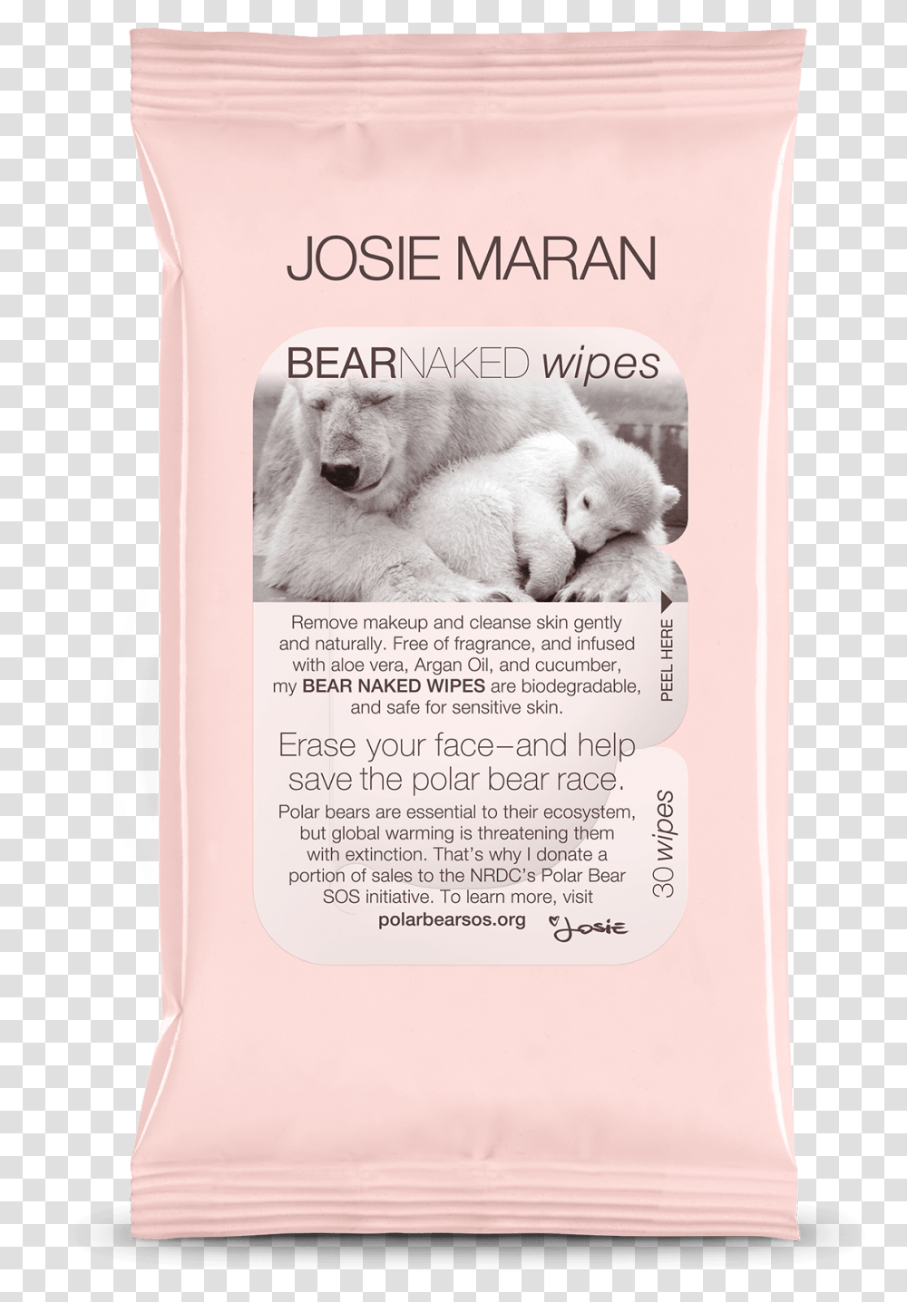 Josie Maran Naked Bear 30 Wipe, Canine, Mammal, Animal Transparent Png