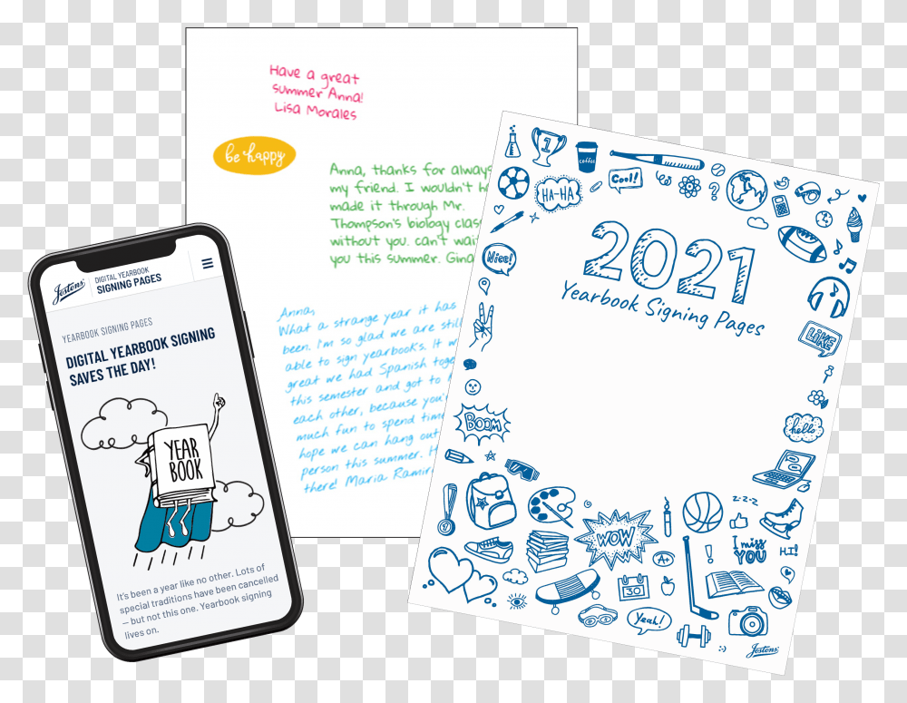 Jostens Yearbook Signing Smartphone, Text, Paper, Mobile Phone, Electronics Transparent Png