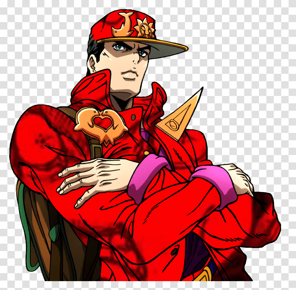 Jotaro Hat Cartoon, Person, Human, Apparel Transparent Png