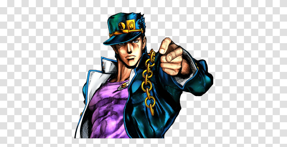 Jotaro Kujo 4 Image Jotaro All Star Battle, Person, Human, Hand, Helmet Transparent Png