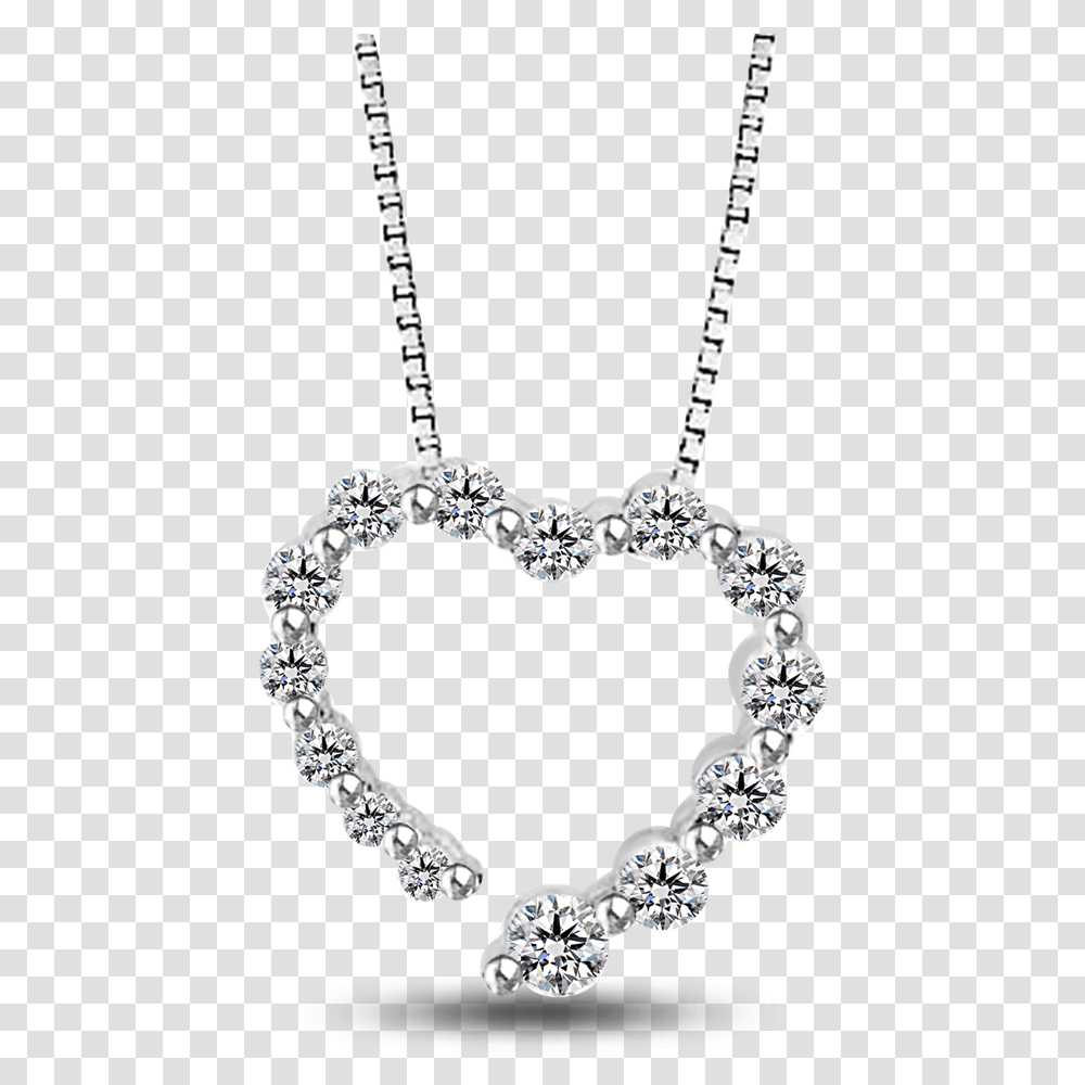 Journey Diamond Heart Necklace, Gemstone, Jewelry, Accessories, Accessory Transparent Png