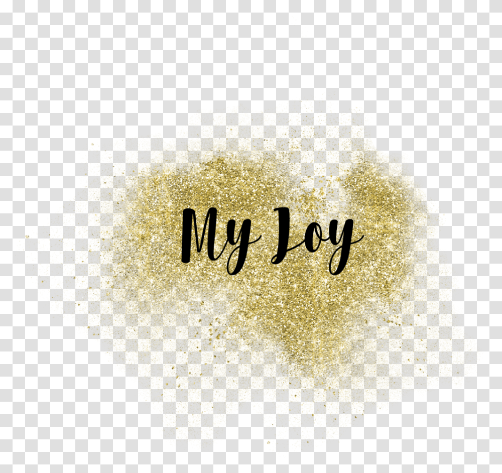 Joy Calligraphy, Gold, Rug, Handwriting Transparent Png