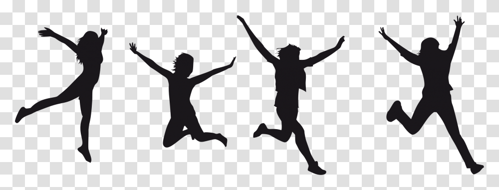 Joy Jumping Silhouette Icons, Person, Human, Dance Pose, Leisure Activities Transparent Png