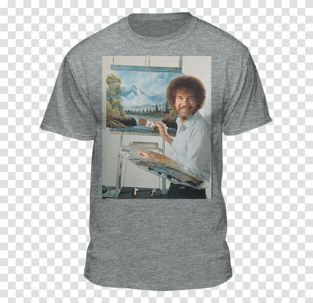Joy Of Painting Bob Ross T Shirt Bob Ross Its Your World, Person, T-Shirt, Sleeve Transparent Png