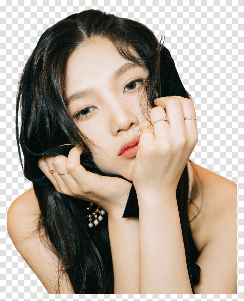 Joy Red Velvet Photoshoot Joy Red Velvet Sticker, Finger, Person, Human, Mouth Transparent Png