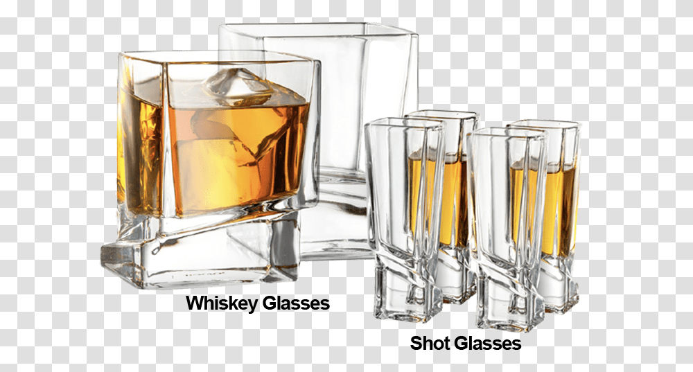 Joyjolt Carre Shot Glasses Square Heavy Base Shot Glass, Liquor, Alcohol, Beverage, Drink Transparent Png