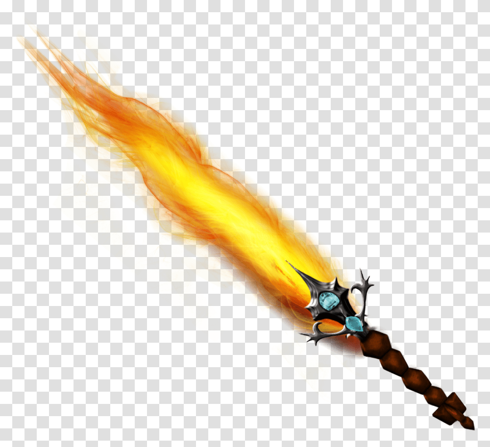 Jpg Black And White Download Image Kurokaen Anime Sword On Fire, Flame, Bird, Animal Transparent Png