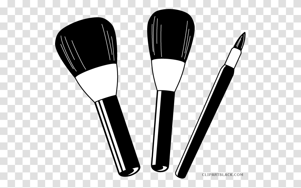 Jpg Library Clipartblack Com Tools Free Background Makeup Brushes Clipart, Cutlery, Fork, Lamp, Head Transparent Png