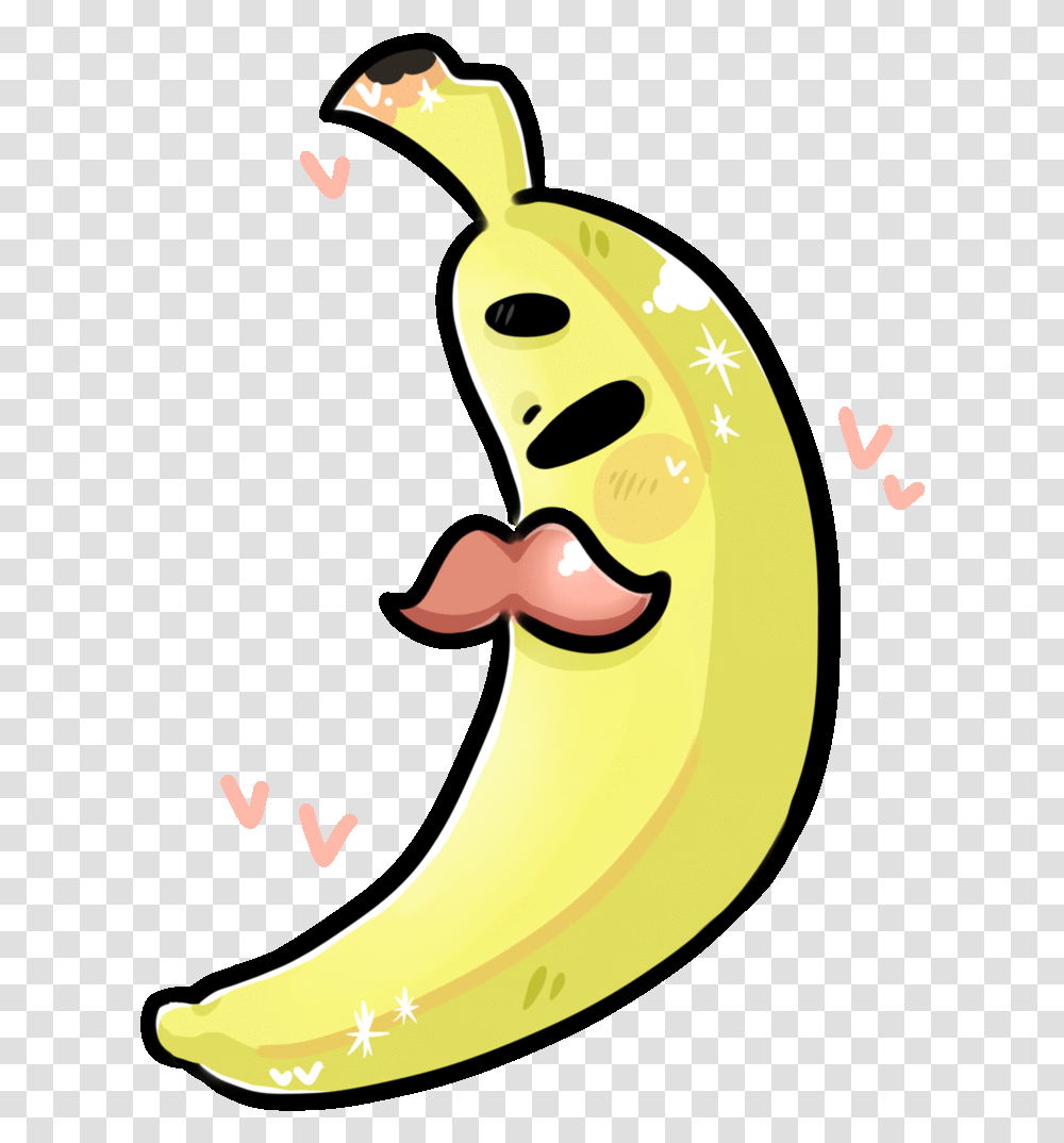 Jpg Library Download Bananas Drawing Adorable, Plant, Fruit, Food, Mouth Transparent Png