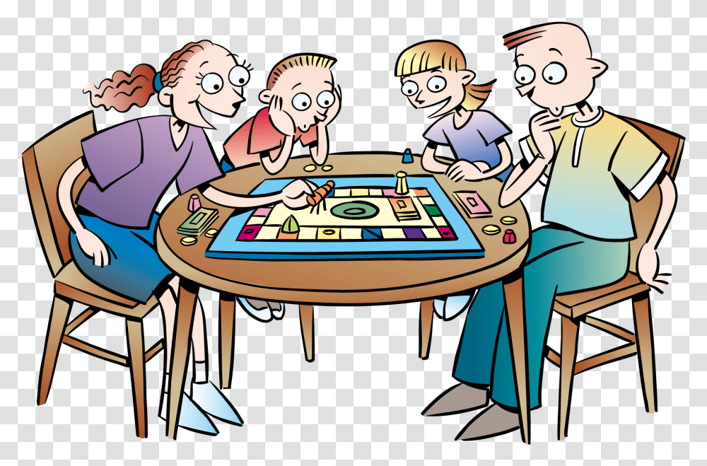 Jpg Library Library Game Night Clipart Free Jeux De Socit Entre Amis, Person, Tabletop, Furniture, Chair Transparent Png