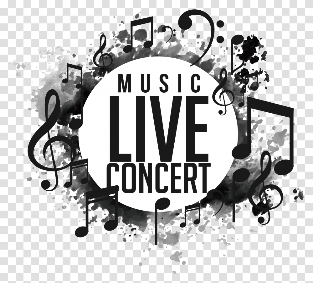 Jpg Library Stock Music Poster Stock Illustration Live Music Concert Background, Advertisement Transparent Png