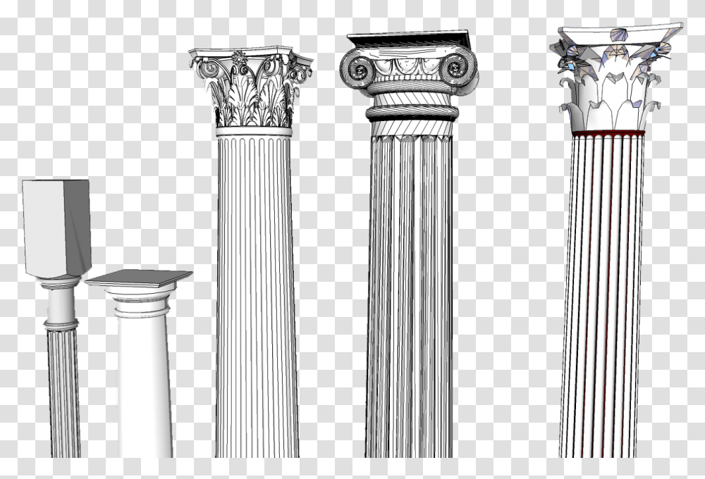 Jpg Royalty Free Column Clipart Ionian Ionian Post, Architecture, Building, Pillar Transparent Png