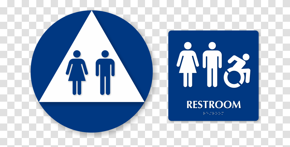 Jpg Royalty Free Stock Accessible Signs Ada Unisex Restroom Signage, Road Sign Transparent Png