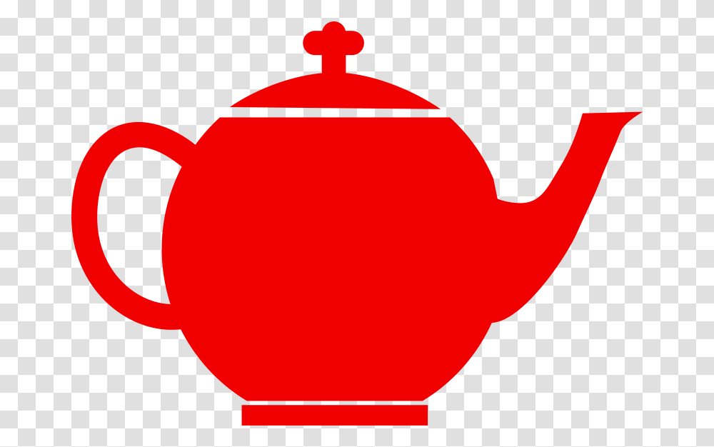 Jubilee Tea Pot Red Clipart Retro Kitchen Food Household Clip, Pottery, Teapot Transparent Png