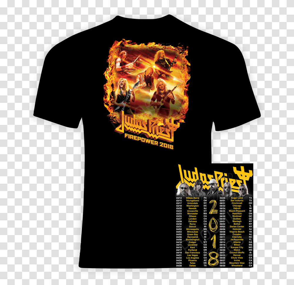 Judas Priest 2020 50 Heavy Metal Years Moody Blues T Shirts, Clothing, Person, Poster, People Transparent Png