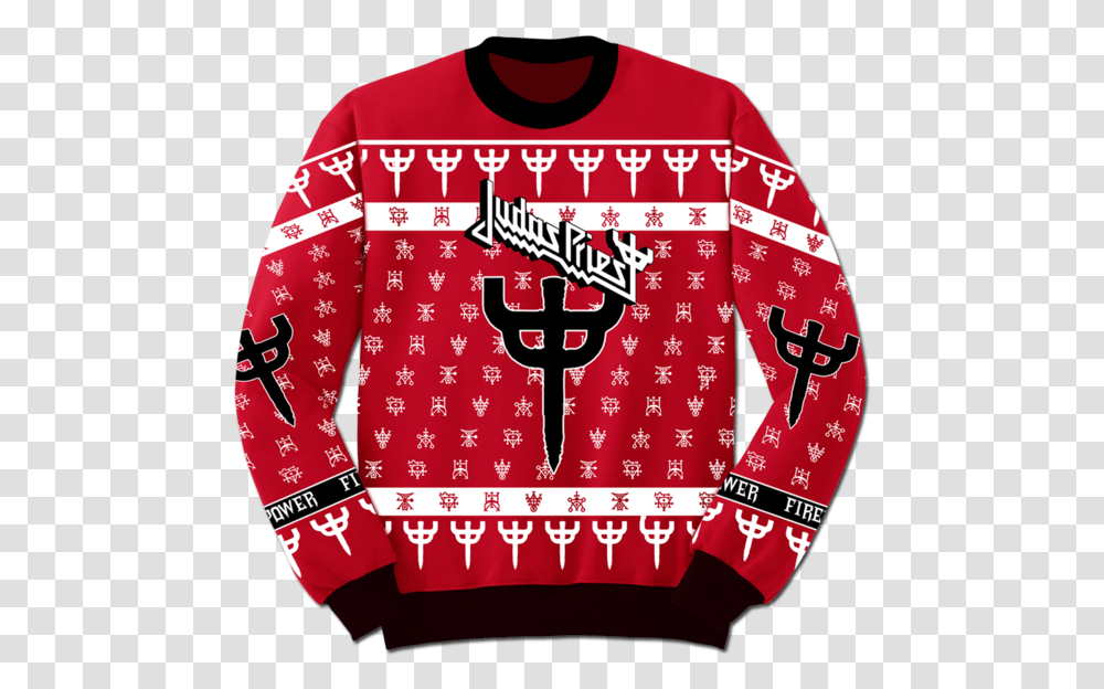 Judas Priest Logo Judas Priest Christmas Sweater, Clothing, Apparel, Sweatshirt, Hoodie Transparent Png