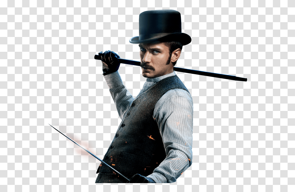 Jude Law John Watson, Person, Hat, Duel Transparent Png