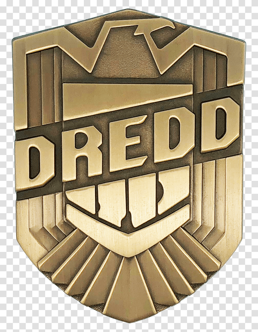 Judge Dredd Badge Metal, Logo, Trademark, Armor Transparent Png
