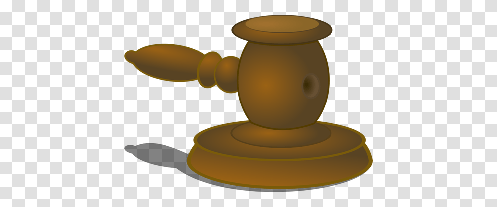 Judge Hammer Vector Illustration, Pottery, Lamp, Jar, Toilet Transparent Png