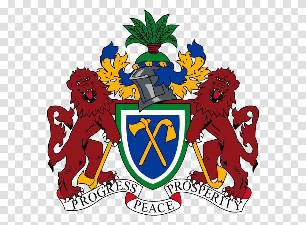 Judiciary Of The Gambia Coat Of Arms Of The Gambia, Symbol, Emblem, Logo, Trademark Transparent Png