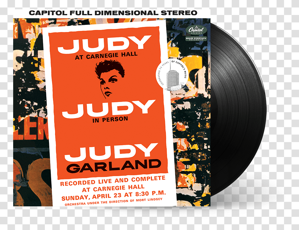 Judy Garland Live Carnegie Hall, Poster, Advertisement, Flyer, Paper Transparent Png