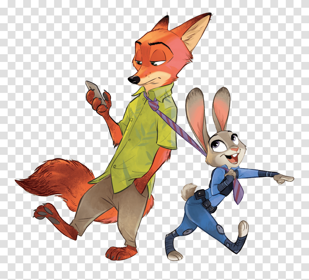 Judy Nick Zootopia Nick, Person, Book Transparent Png