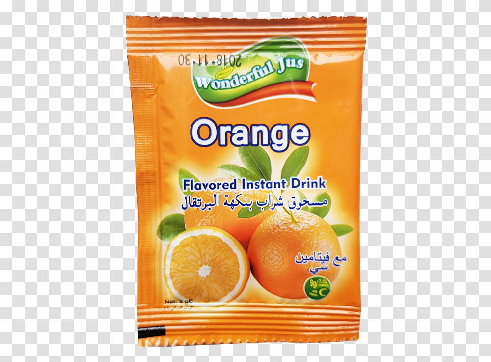 Jugo De Naranja En Polvo De Fruta Instantnea Mezcla Valencia Orange, Juice, Beverage, Drink, Orange Juice Transparent Png