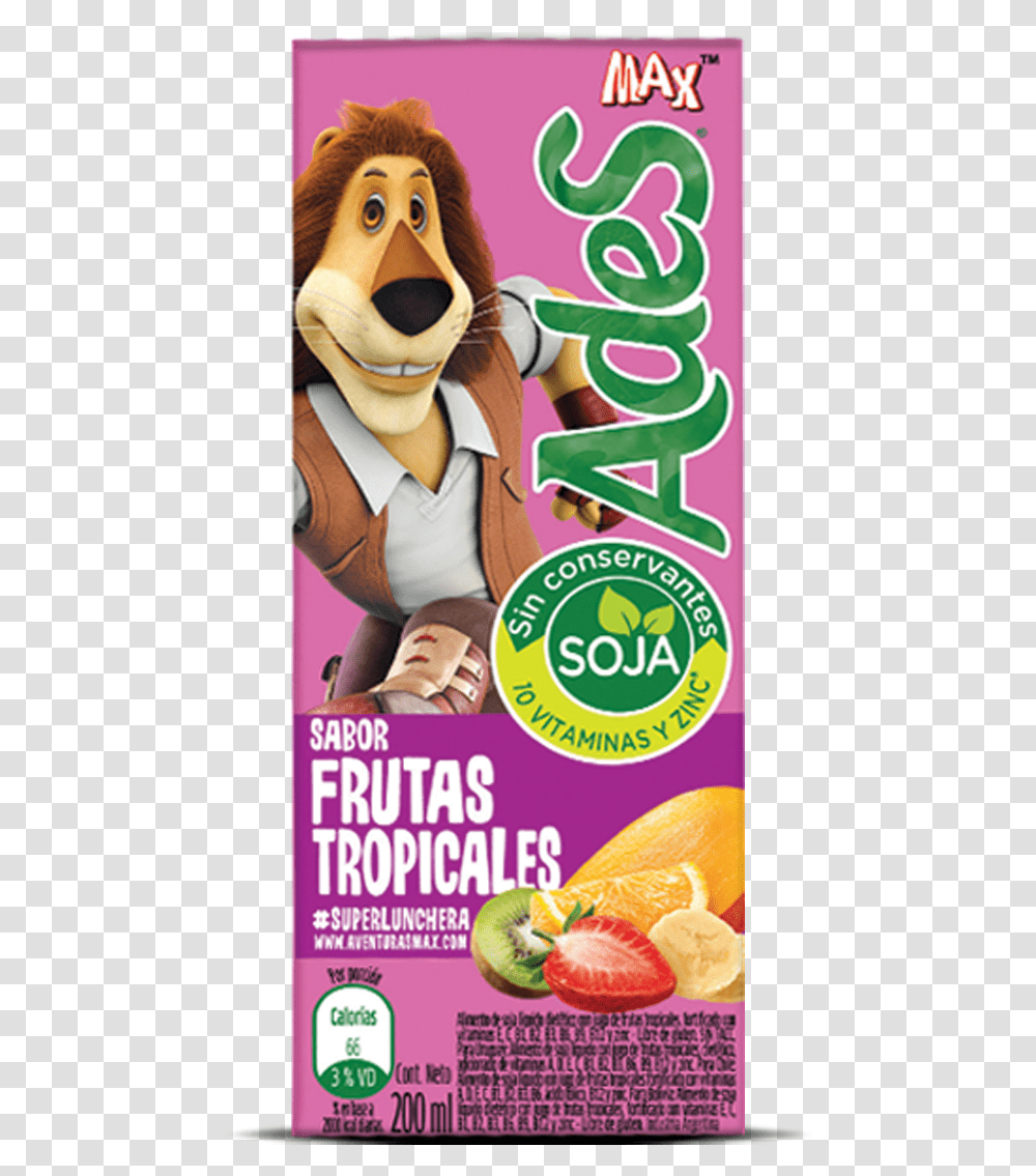 Jugo De Soja Frutas Tropicales 200ml Ades Tetra Ades Frutas Tropicales, Advertisement, Poster, Flyer, Paper Transparent Png