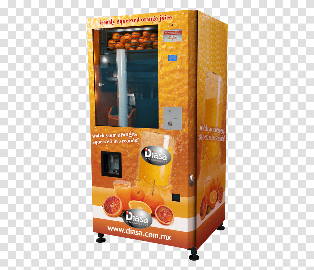 Jugos Orange Juice Vending Machines, Beverage, Drink, Citrus Fruit, Plant Transparent Png
