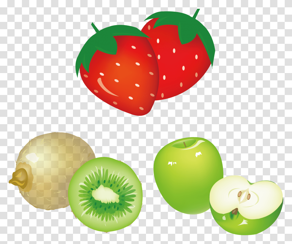 Juice Apple Fruit Food Vector, Plant, Strawberry, Kiwi Transparent Png