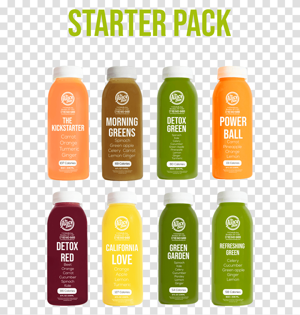 Juice Cleanse Starter Pack Plastic Bottle, Beverage, Drink, Citrus Fruit, Plant Transparent Png