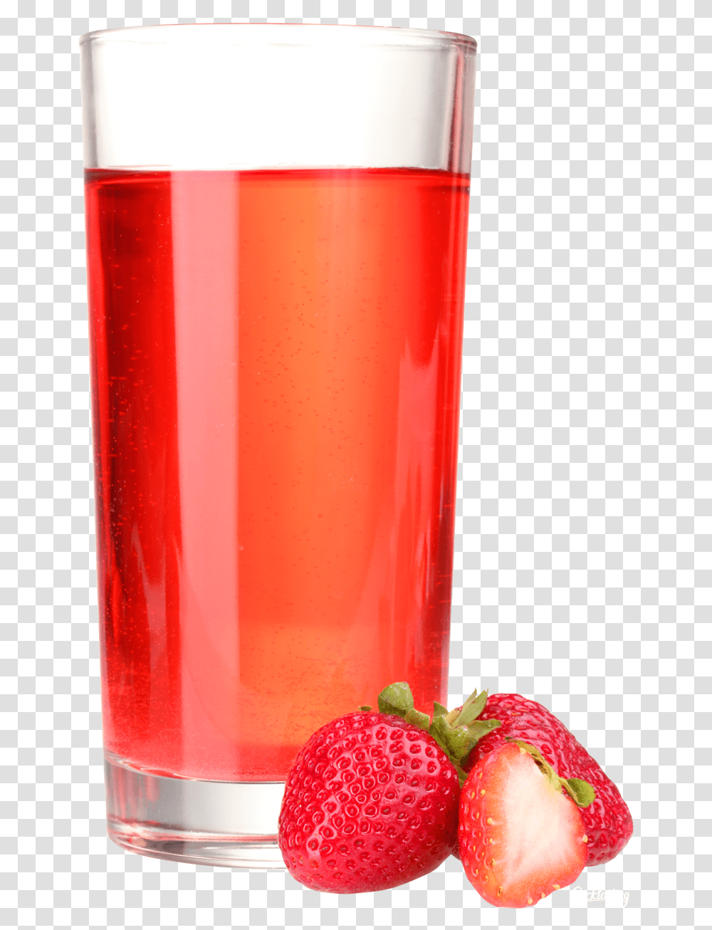 Juice Image Glass Fruit Juice, Strawberry, Plant, Food, Beverage Transparent Png